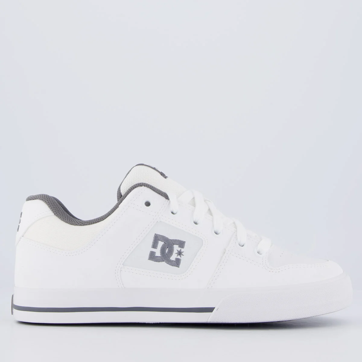 Tênis DC Shoes Pure Branco e Cinza