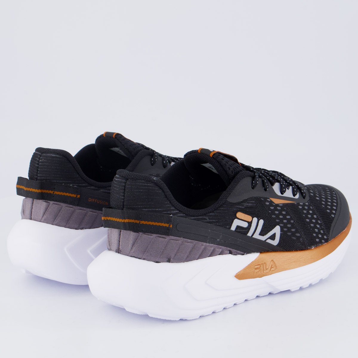 Tênis Fila Diffusion Feminino Preto Preto 3