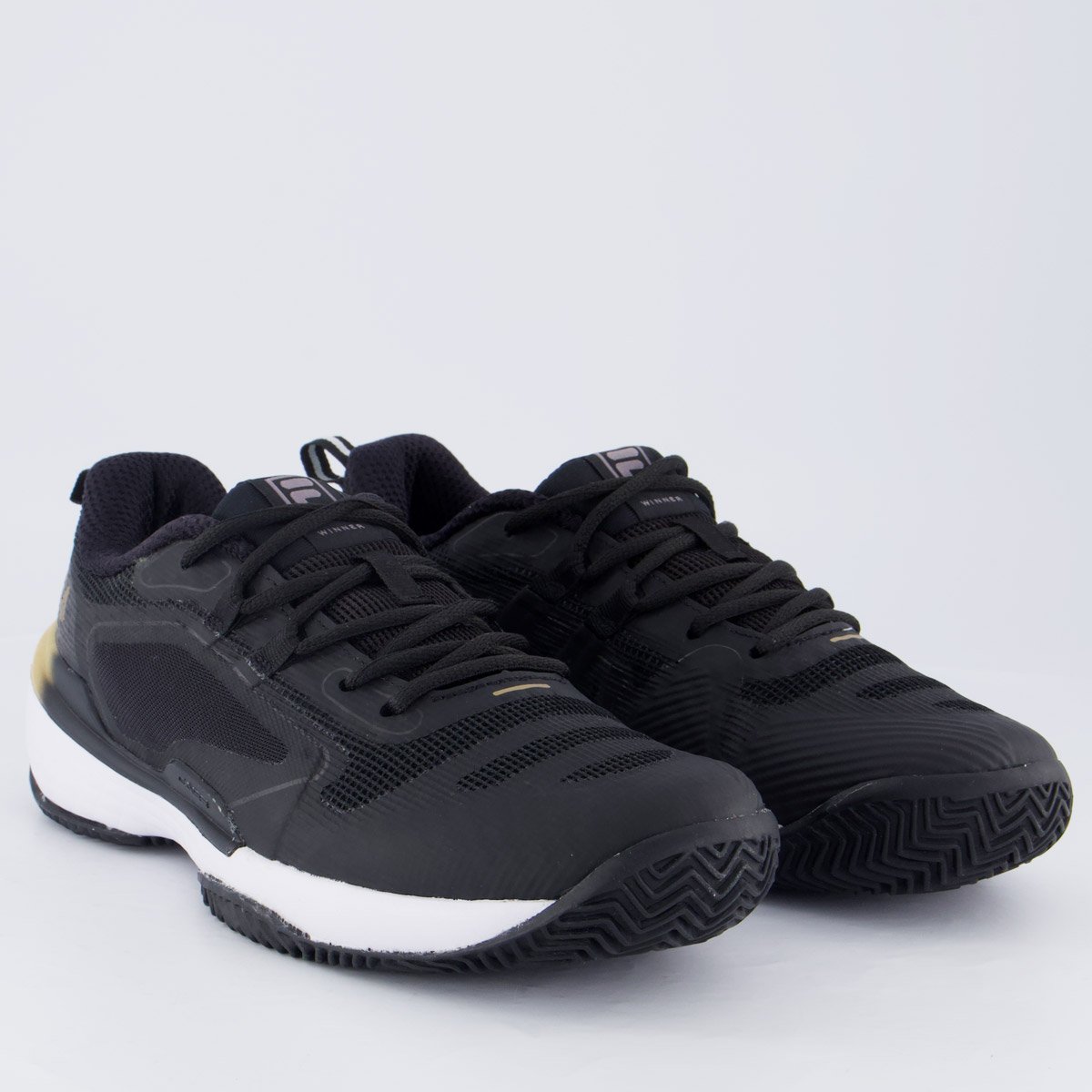 Tênis Fila Winner Clay Preto e Dourado Preto/Dourado 2