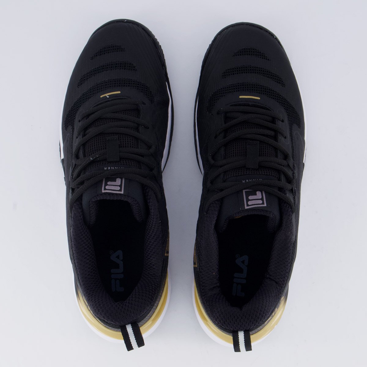 Tênis Fila Winner Clay Preto e Dourado Preto/Dourado 4