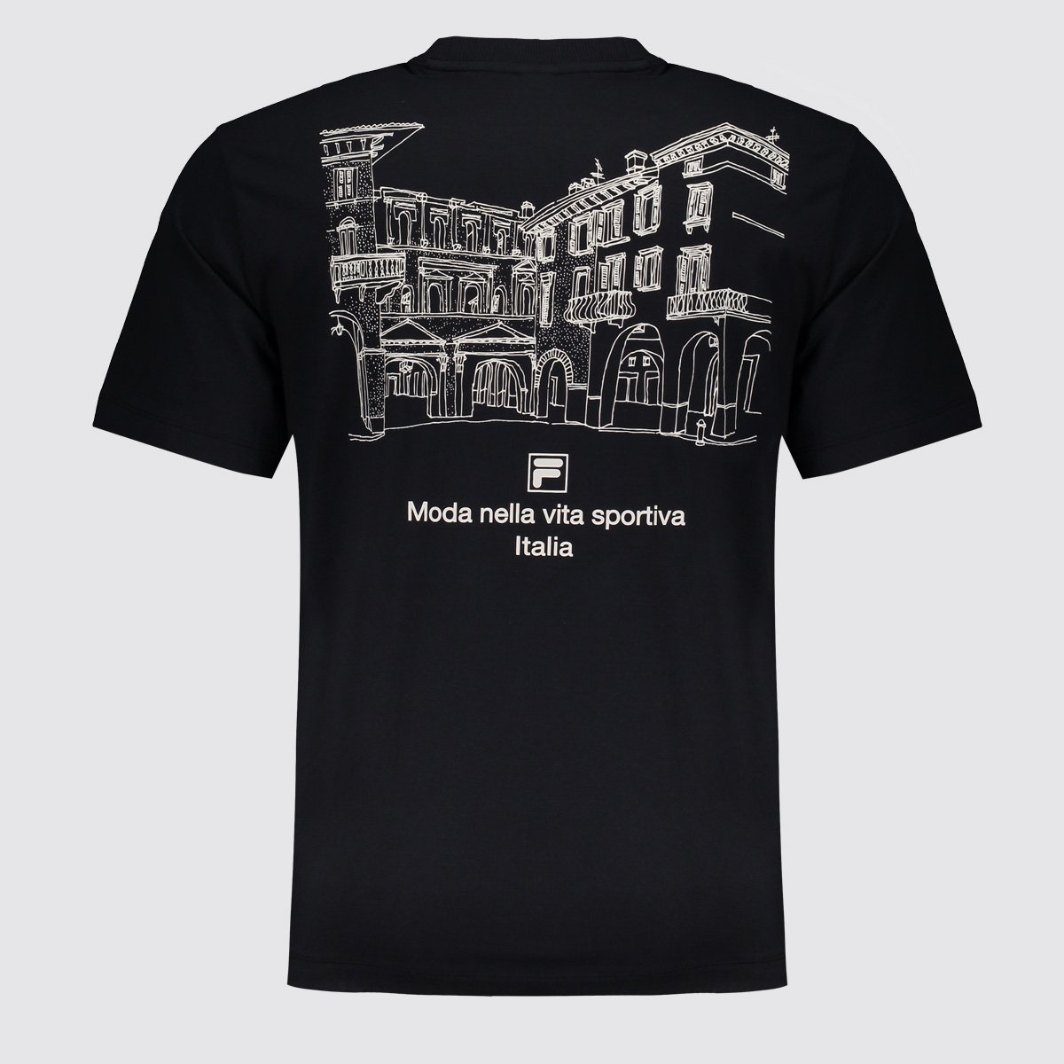 Camiseta Fila Comfort Biella Union Classics Mini Logo Preta Preto 3