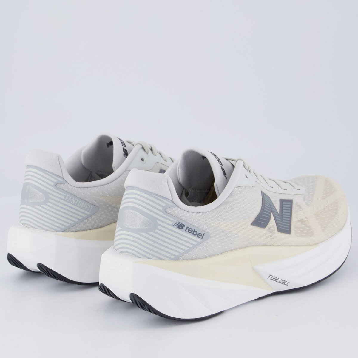 Tênis New Balance Fuelcell Rebel V5 Cinza Cinza/Bege 3