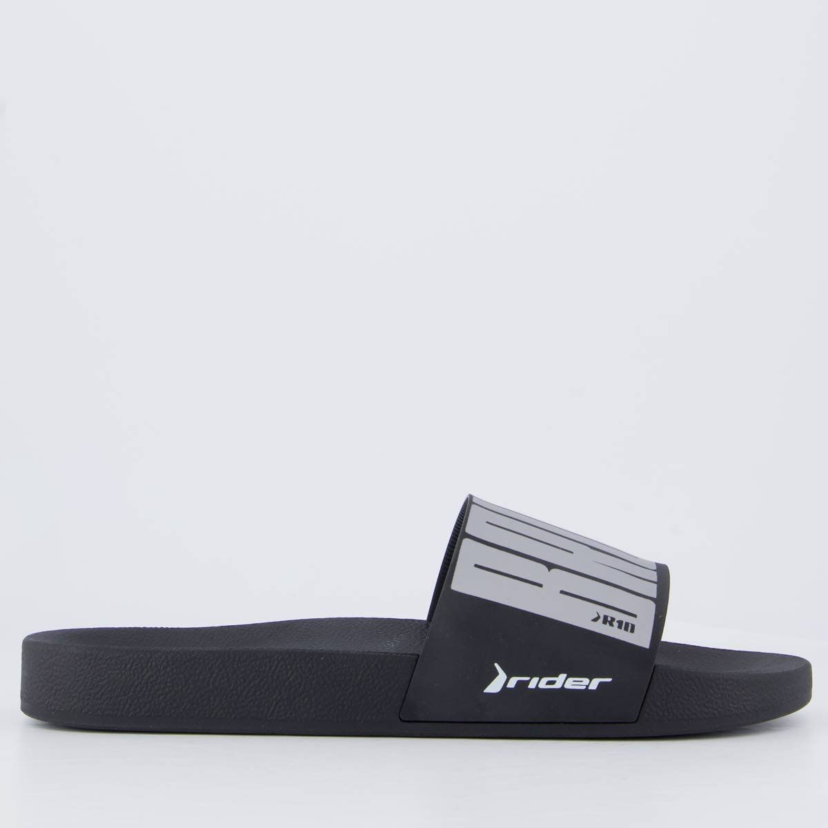 Chinelo Rider Slide R10 Preto e Cinza Preto 2