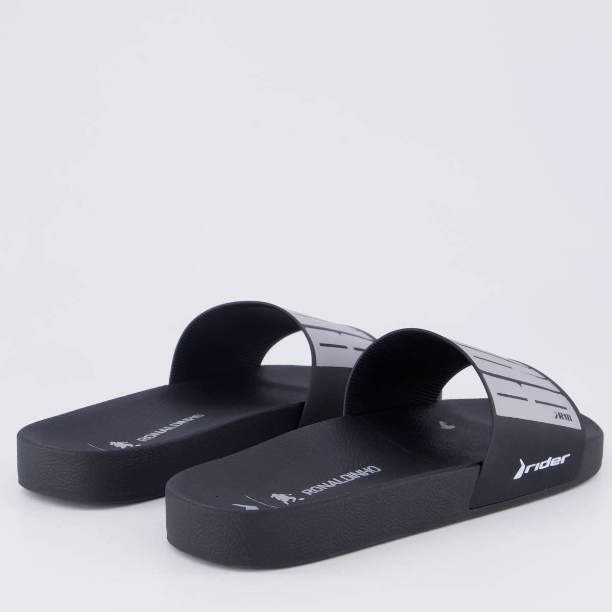 Chinelo Rider Slide R10 Preto e Cinza Preto 4