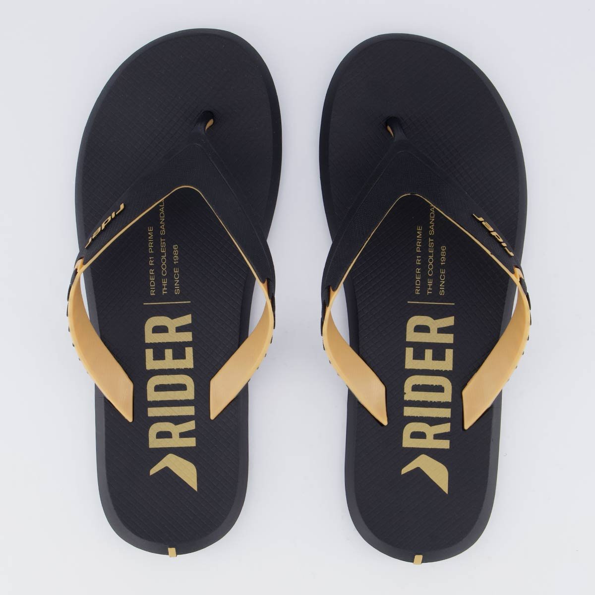 Chinelo Rider R1 Prime Preto e Marrom