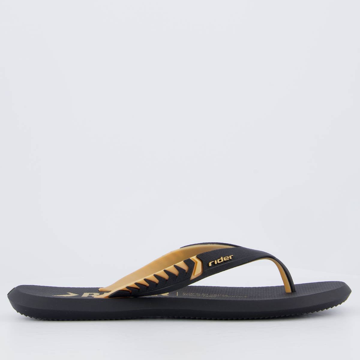Chinelo Rider R1 Prime Preto e Marrom Preto 2