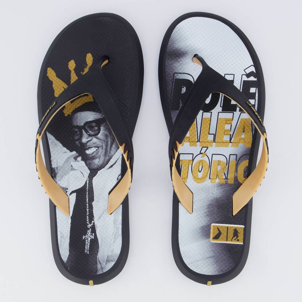 Chinelo Rider R1 Prime R10 Preto e Marrom