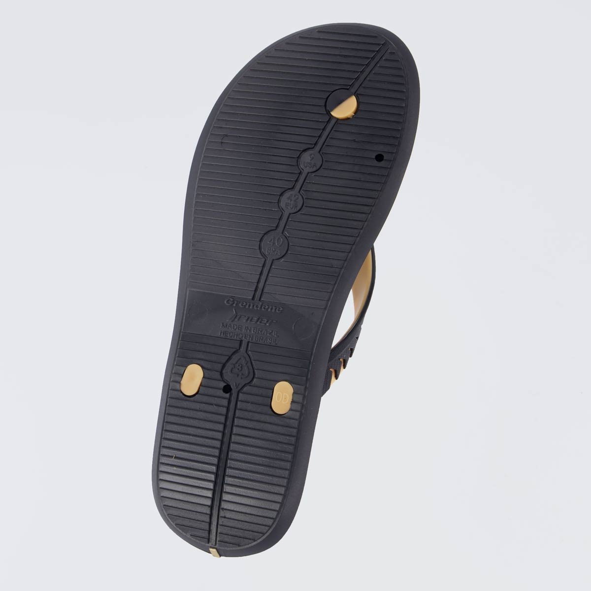 Chinelo Rider R1 Prime R10 Preto e Marrom Preto 5
