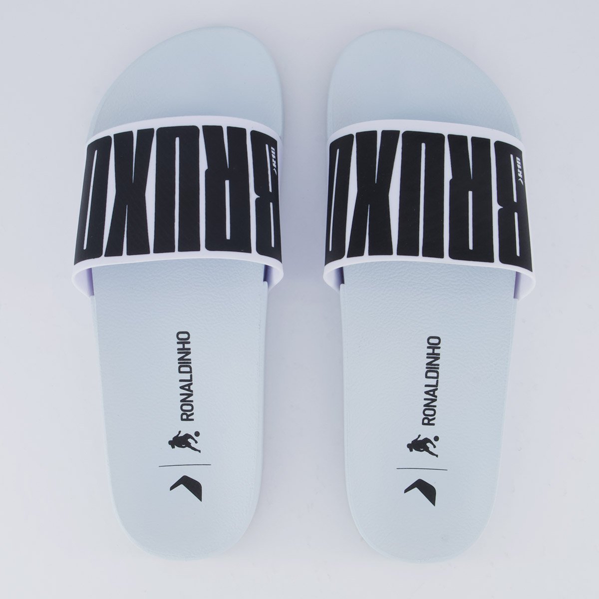 Chinelo Rider Slide R10 Branco e Preto