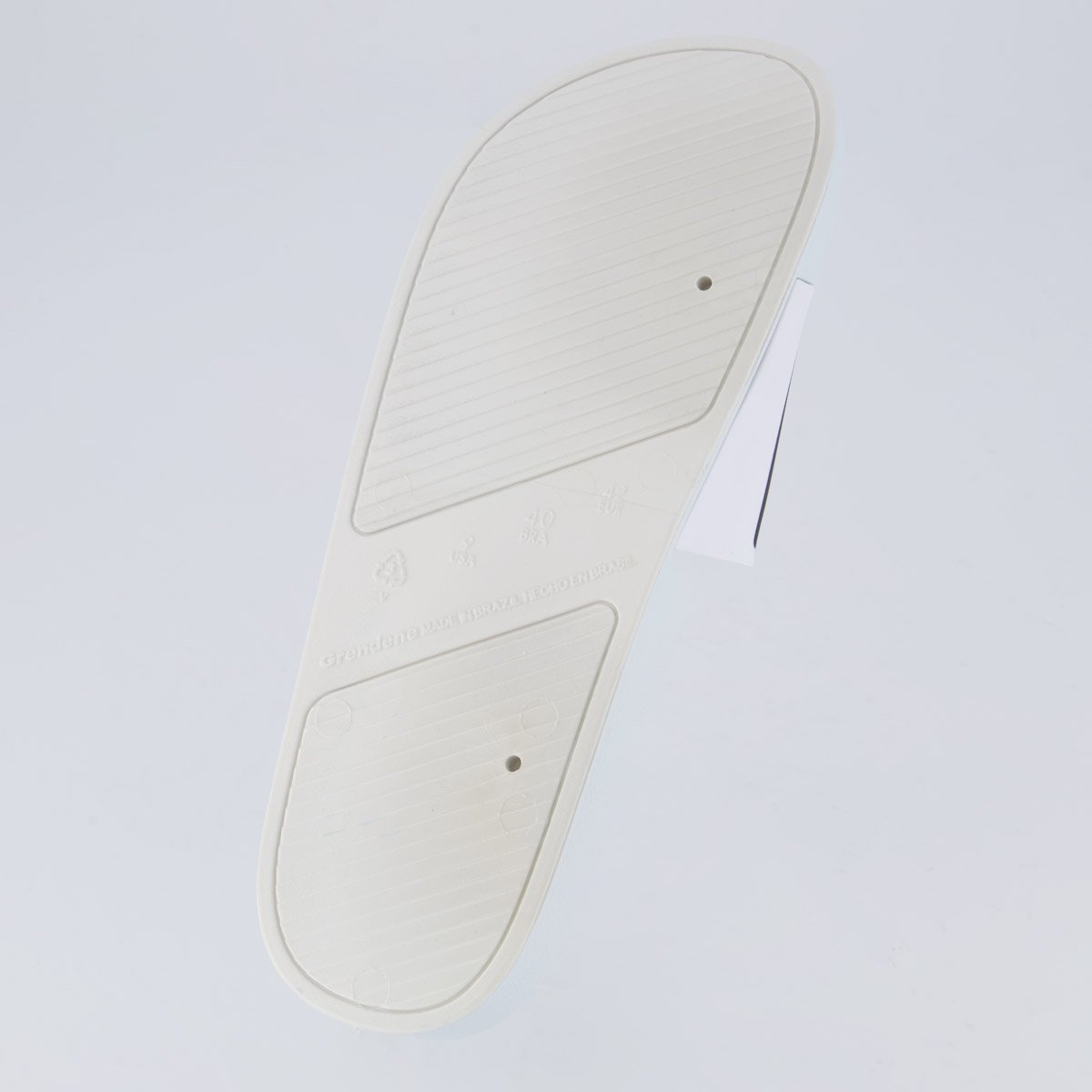 Chinelo Rider Slide R10 Branco e Preto Branco 5