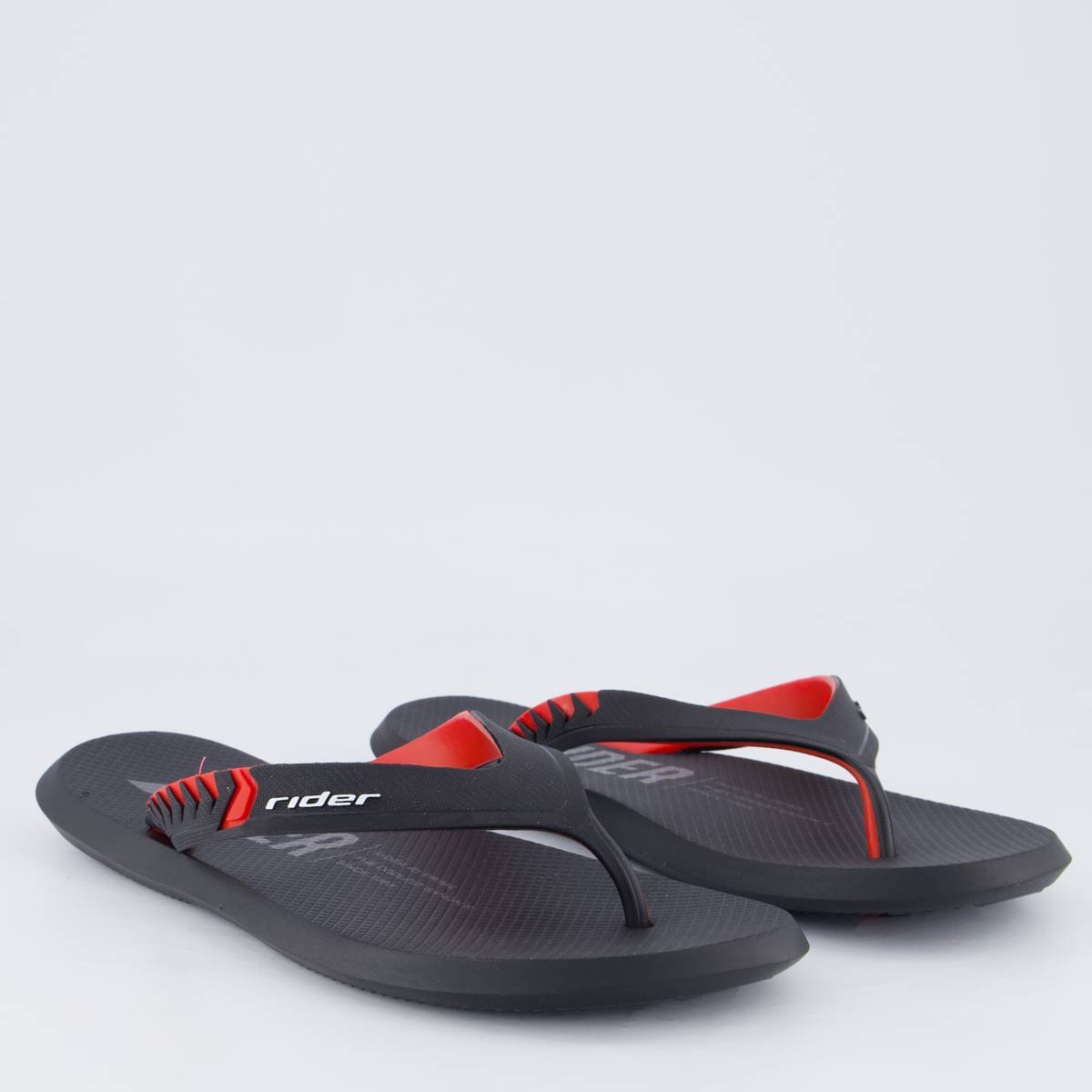 Chinelo Rider R1 Prime Preto e Vermelho Preto 3