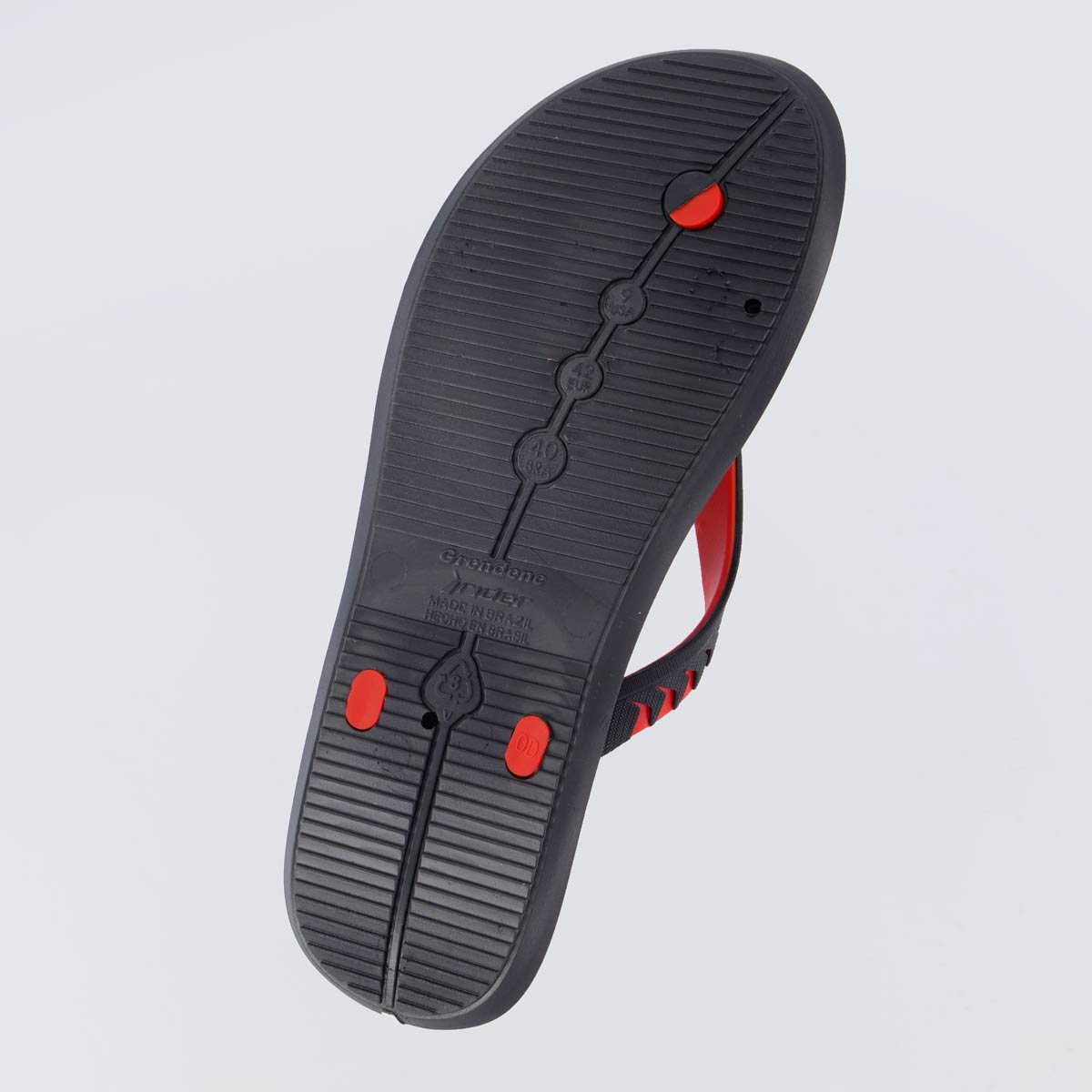 Chinelo Rider R1 Prime Preto e Vermelho Preto 5