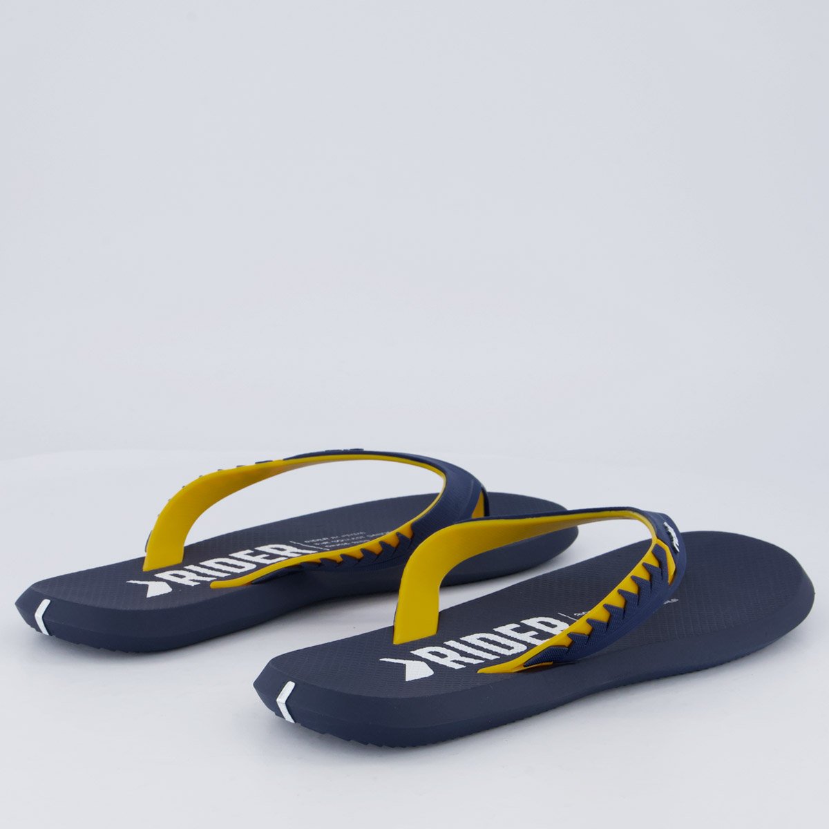 Chinelo Rider R1 Prime Marinho e Amarelo Azul Marinho 4