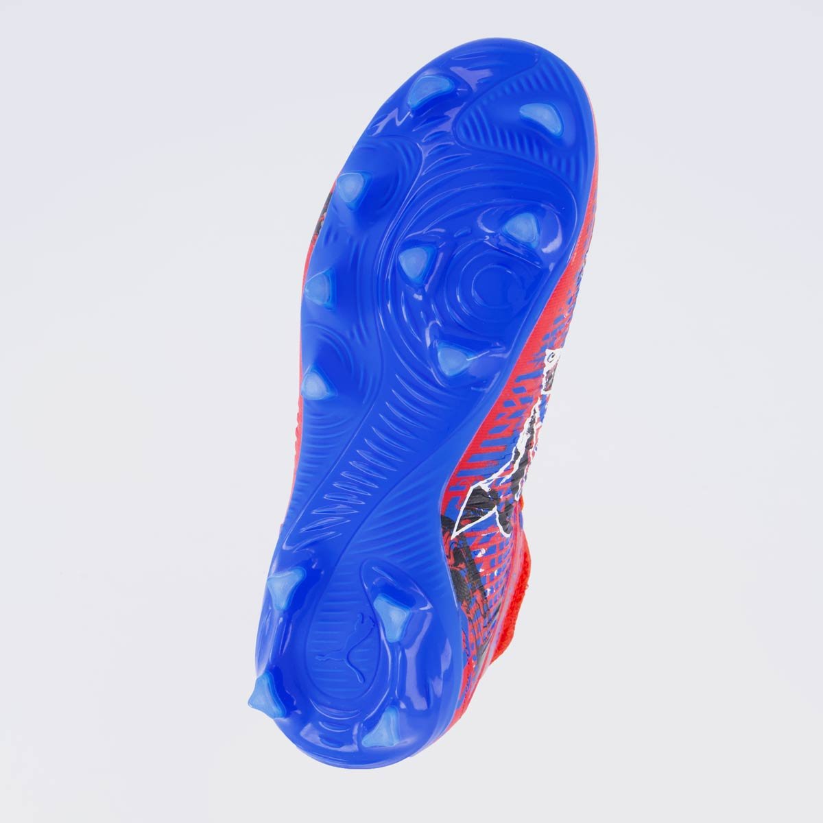 Chuteira Puma Future 8 Match Playmakers FG/AG Campo Juvenil Vermelha e Azul Vermelho/Azul 5
