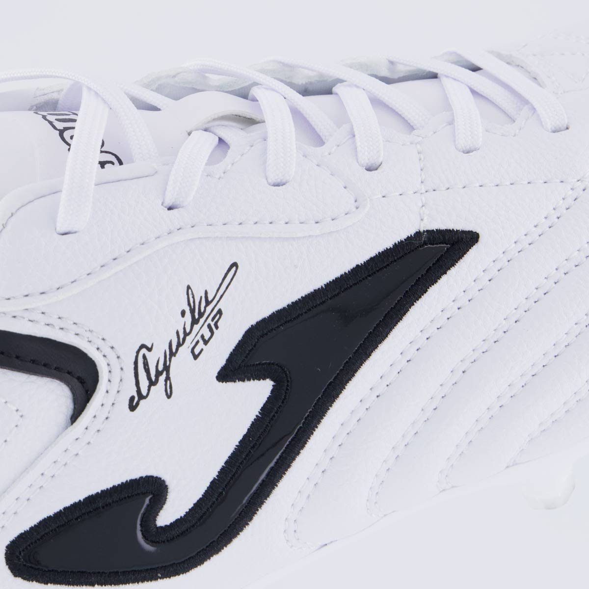 Chuteira Joma Aguila Cup Campo Branca Branco/Preto 7