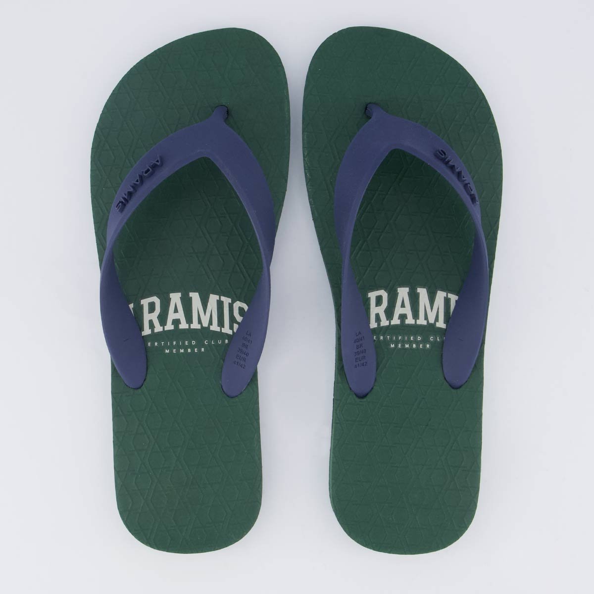 Chinelo Aramis Army Verde Militar Azul/Verde 1