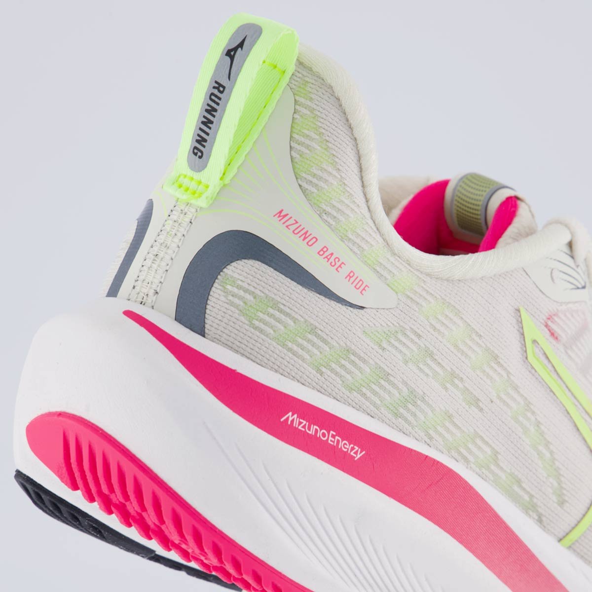 Tênis Mizuno Base Ride Feminino Bege Bege/Rosa 6