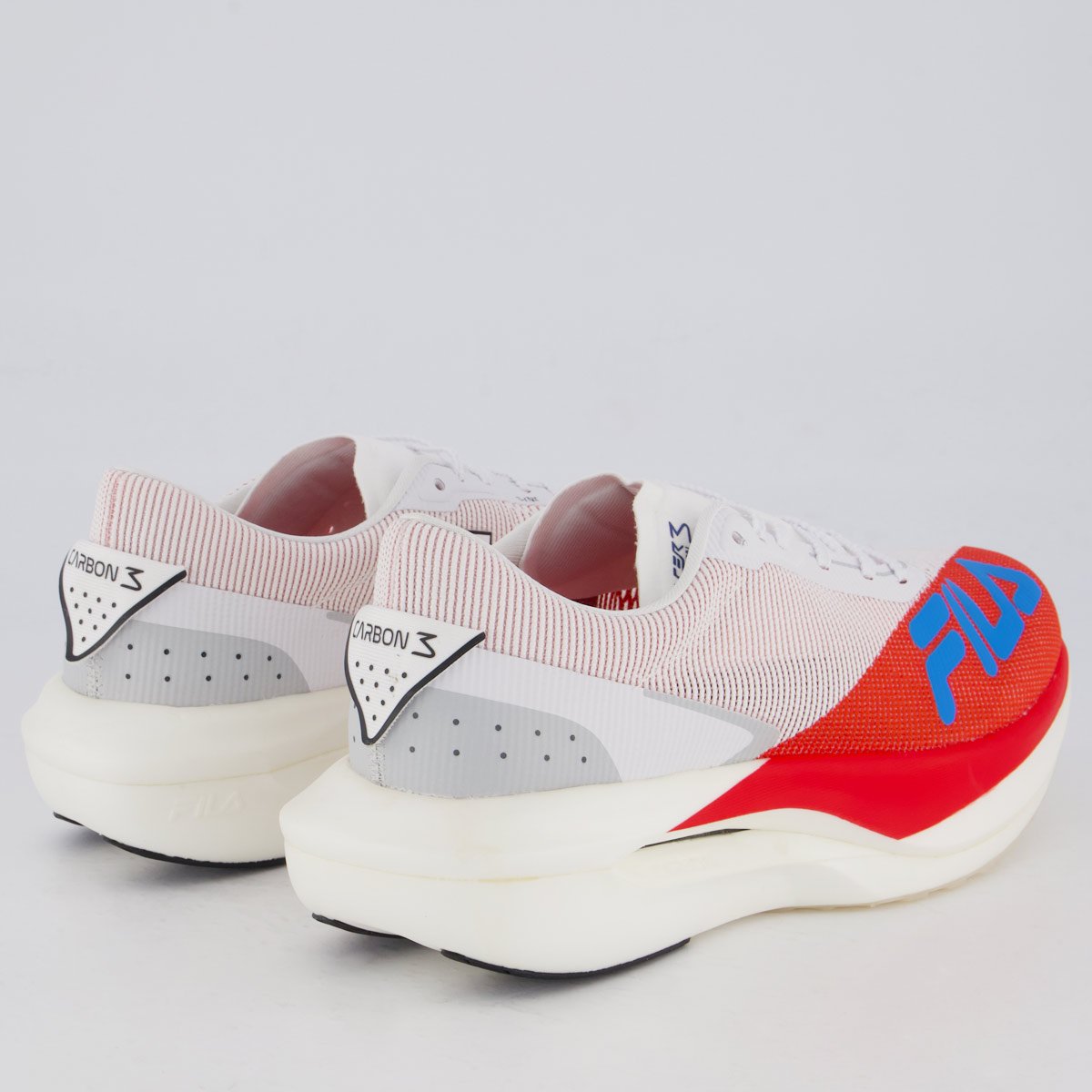 Tenis Fila Racer Carbon 3 Branco e Vermelho Branco/Vermelho 3