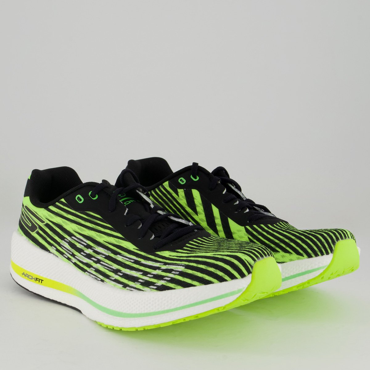 Tênis Skechers Go Run Razor 4 Verde e Branco Verde 2
