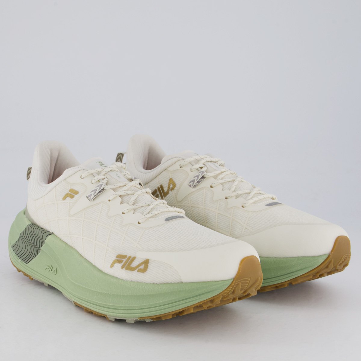 Tênis Fila Racer Skytrail Bege e Verde Bege/Verde 2