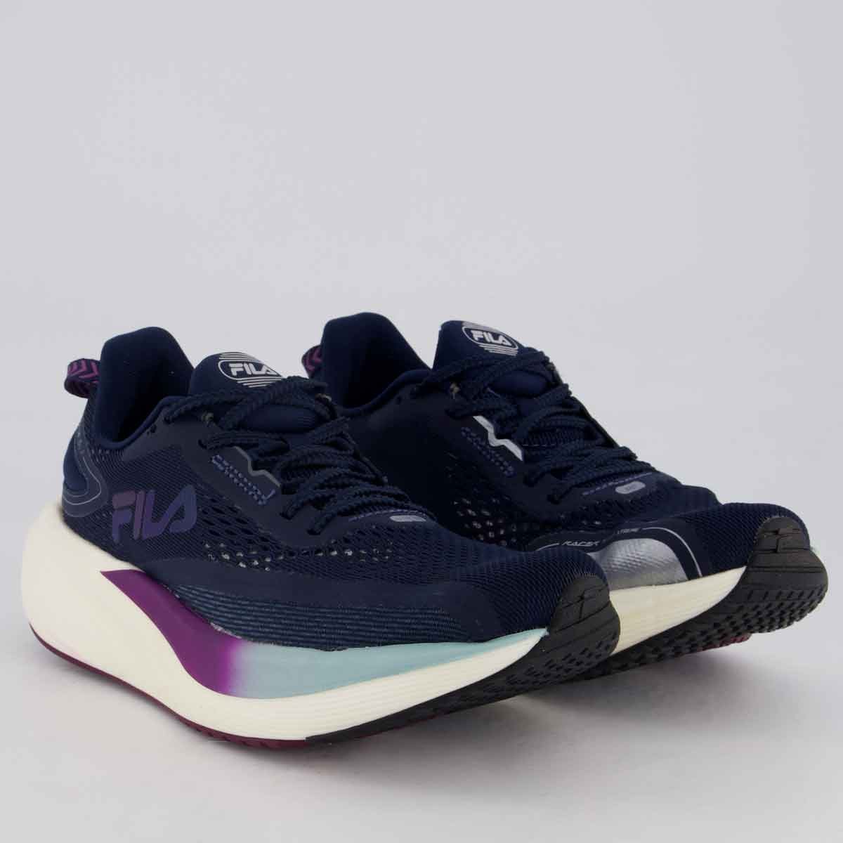 Tênis Fila Racer T2 Xtreme Feminino Marinho e Roxo Azul Marinho 2