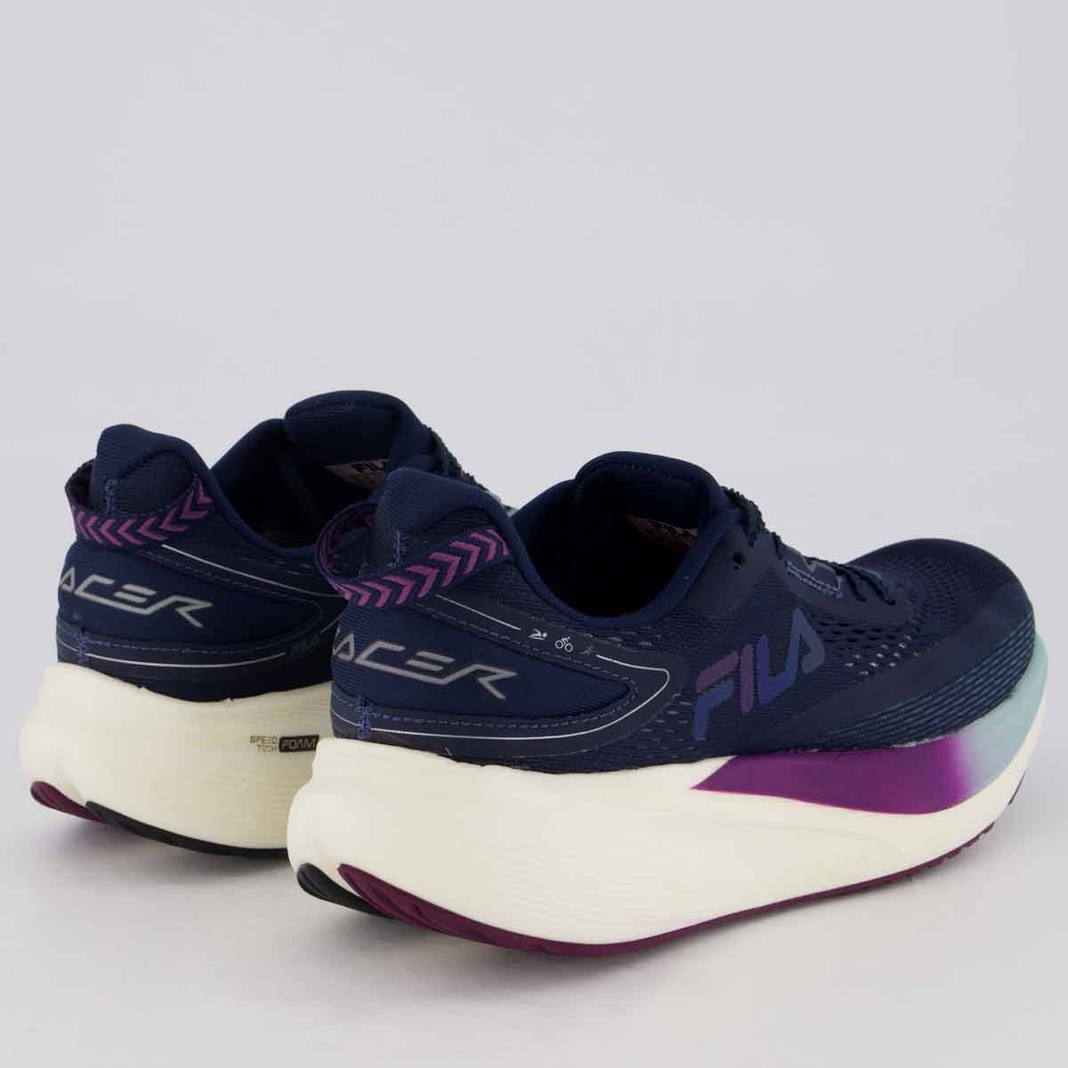 Tênis Fila Racer T2 Xtreme Feminino Marinho e Roxo Azul Marinho 3