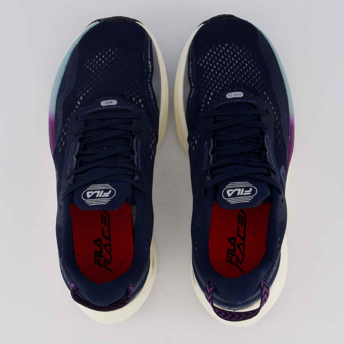 Tênis Fila Racer T2 Xtreme Feminino Marinho e Roxo Azul Marinho 4