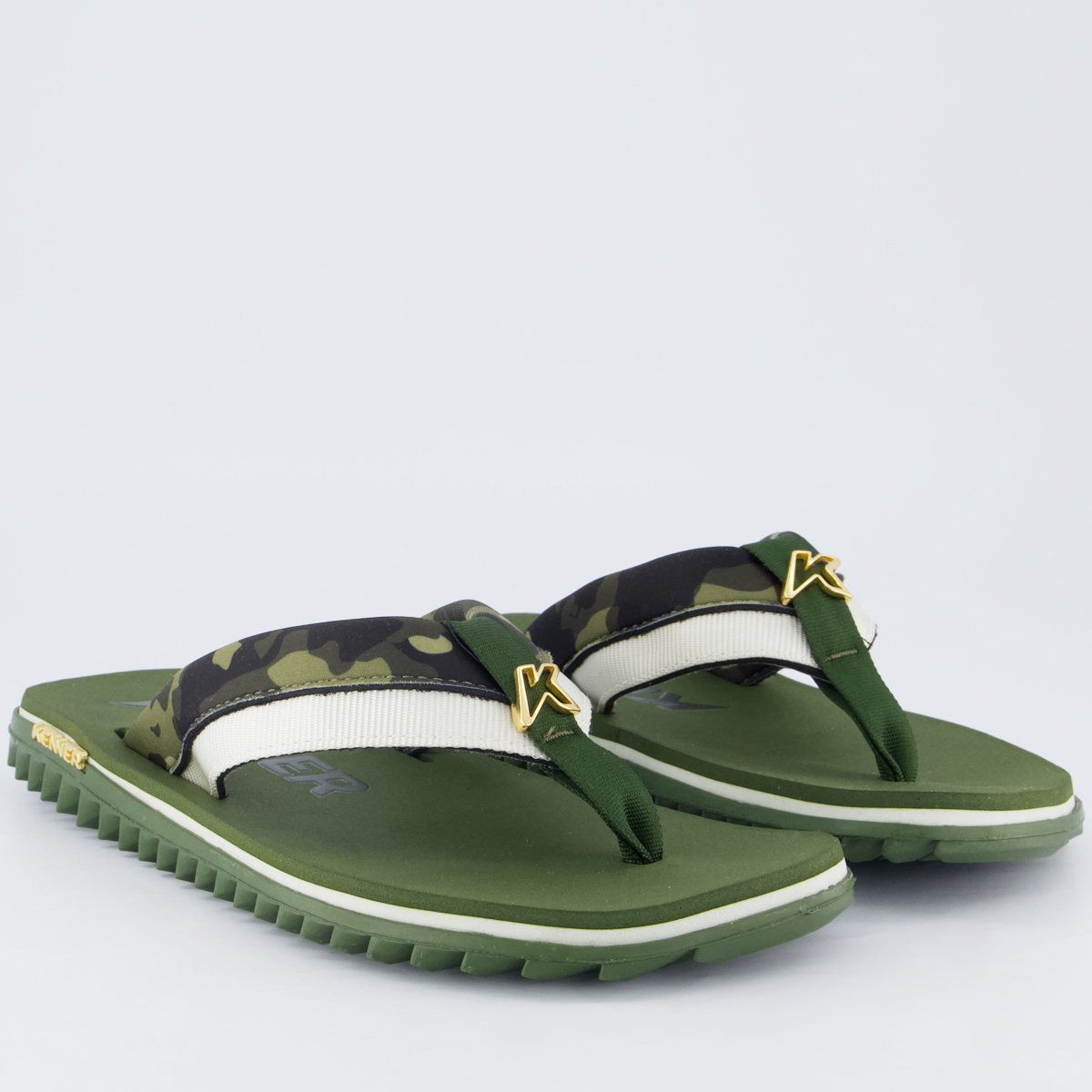 Chinelo Kenner Kivah Colors Verde Verde 3