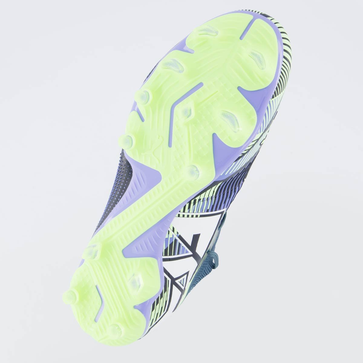 Chuteira Puma Future 7 Match Campo Verde e Azul Verde 5