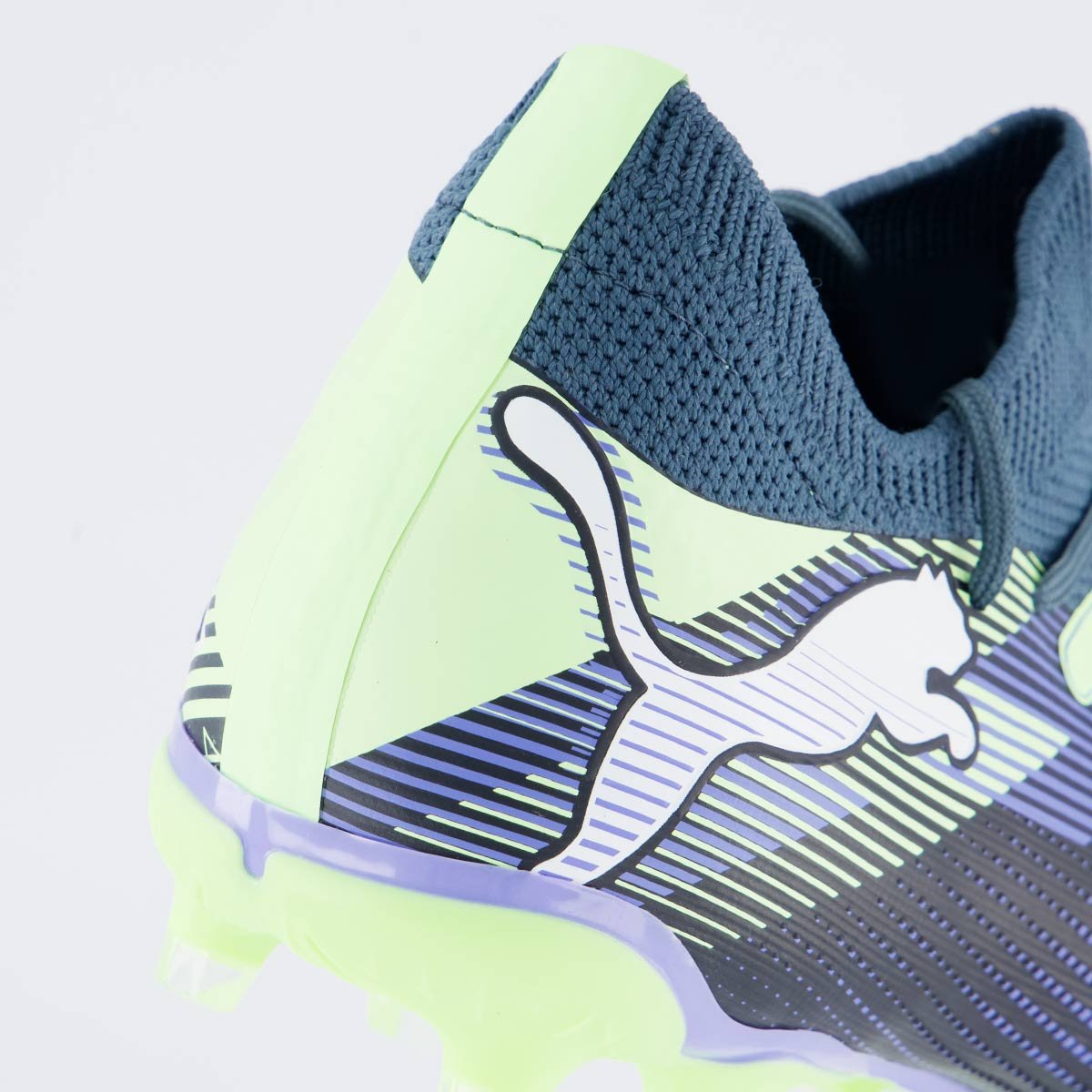 Chuteira Puma Future 7 Match Campo Verde e Azul Verde 6