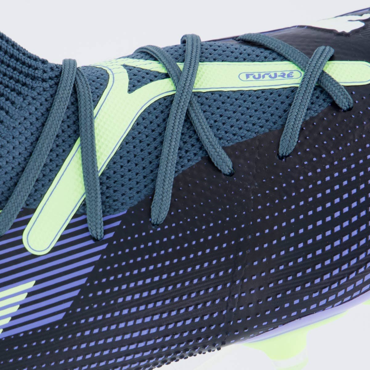 Chuteira Puma Future 7 Match Campo Verde e Azul Verde 7