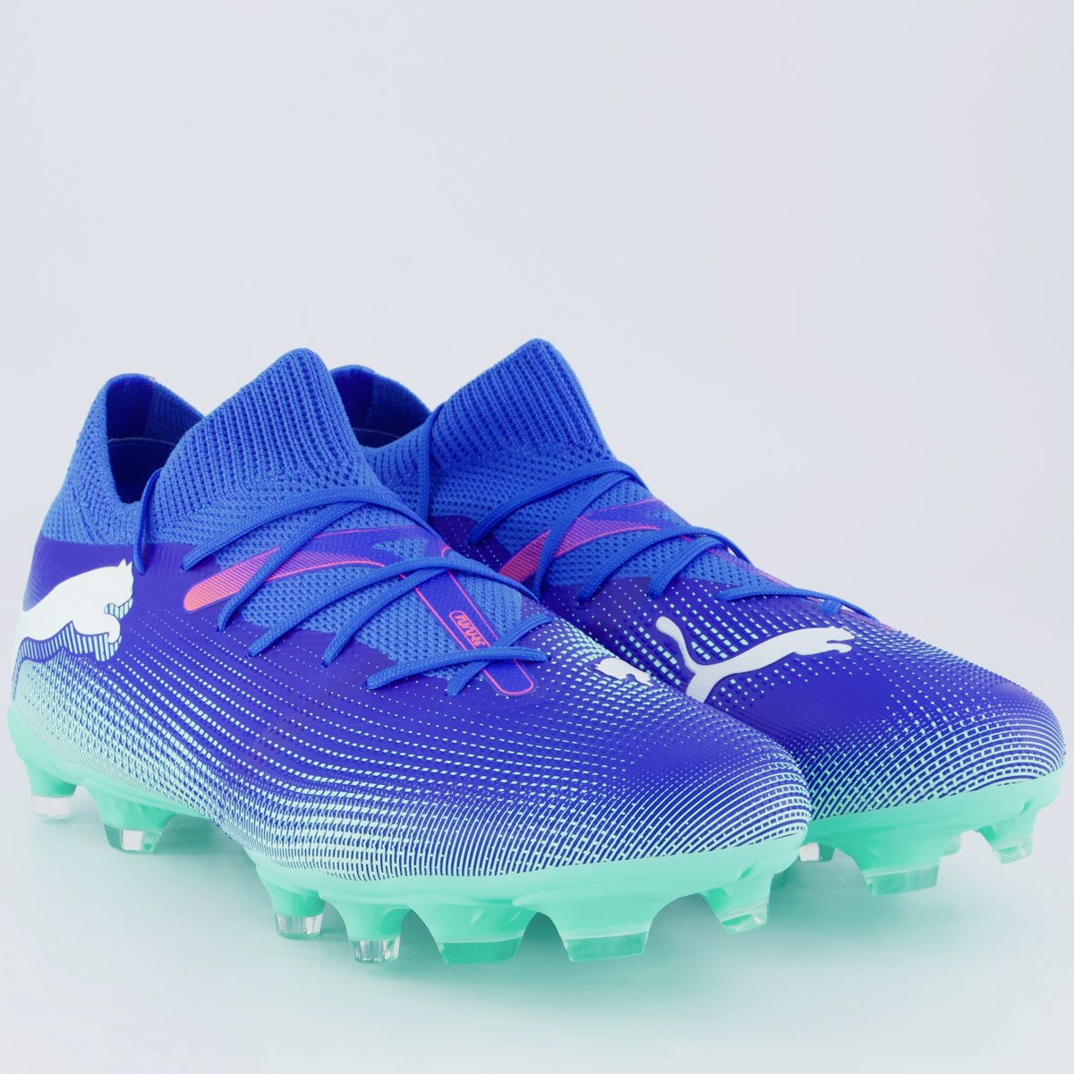 Chuteira Puma Future 7 Match Campo Azul e Branca Azul 2