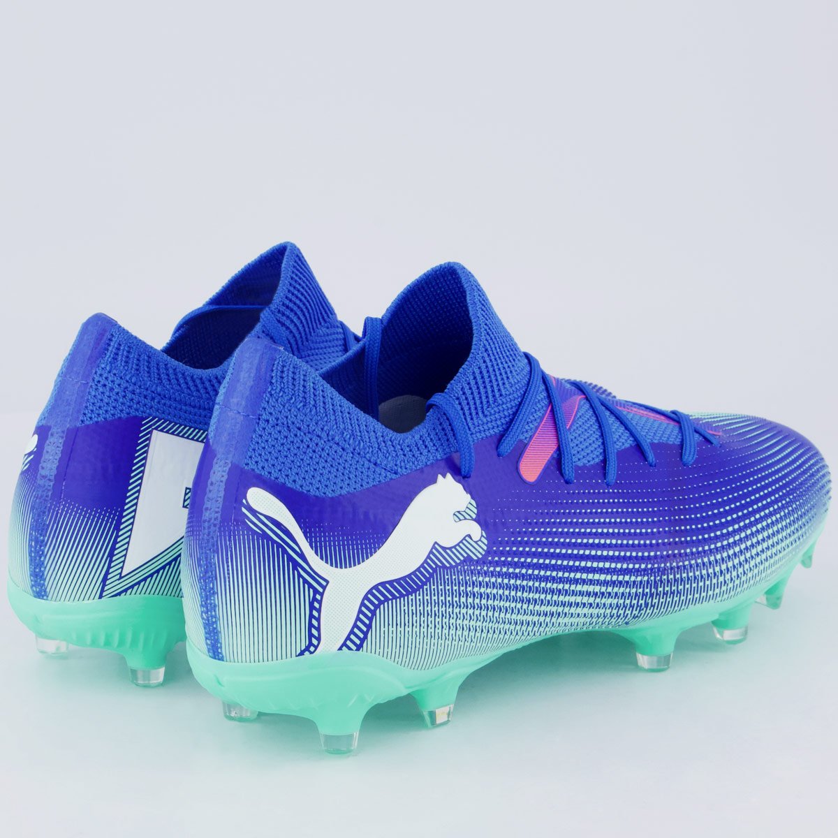 Chuteira Puma Future 7 Match Campo Azul e Branca Azul 3