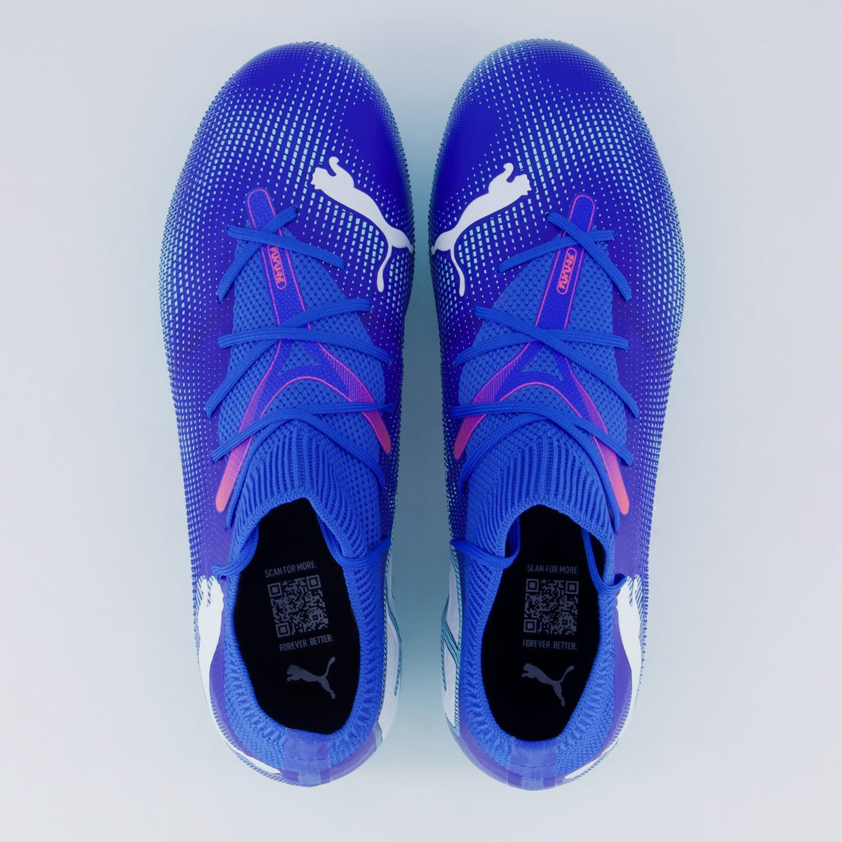 Chuteira Puma Future 7 Match Campo Azul e Branca Azul 4