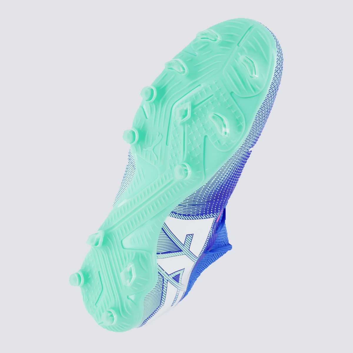 Chuteira Puma Future 7 Match Campo Azul e Branca Azul 5