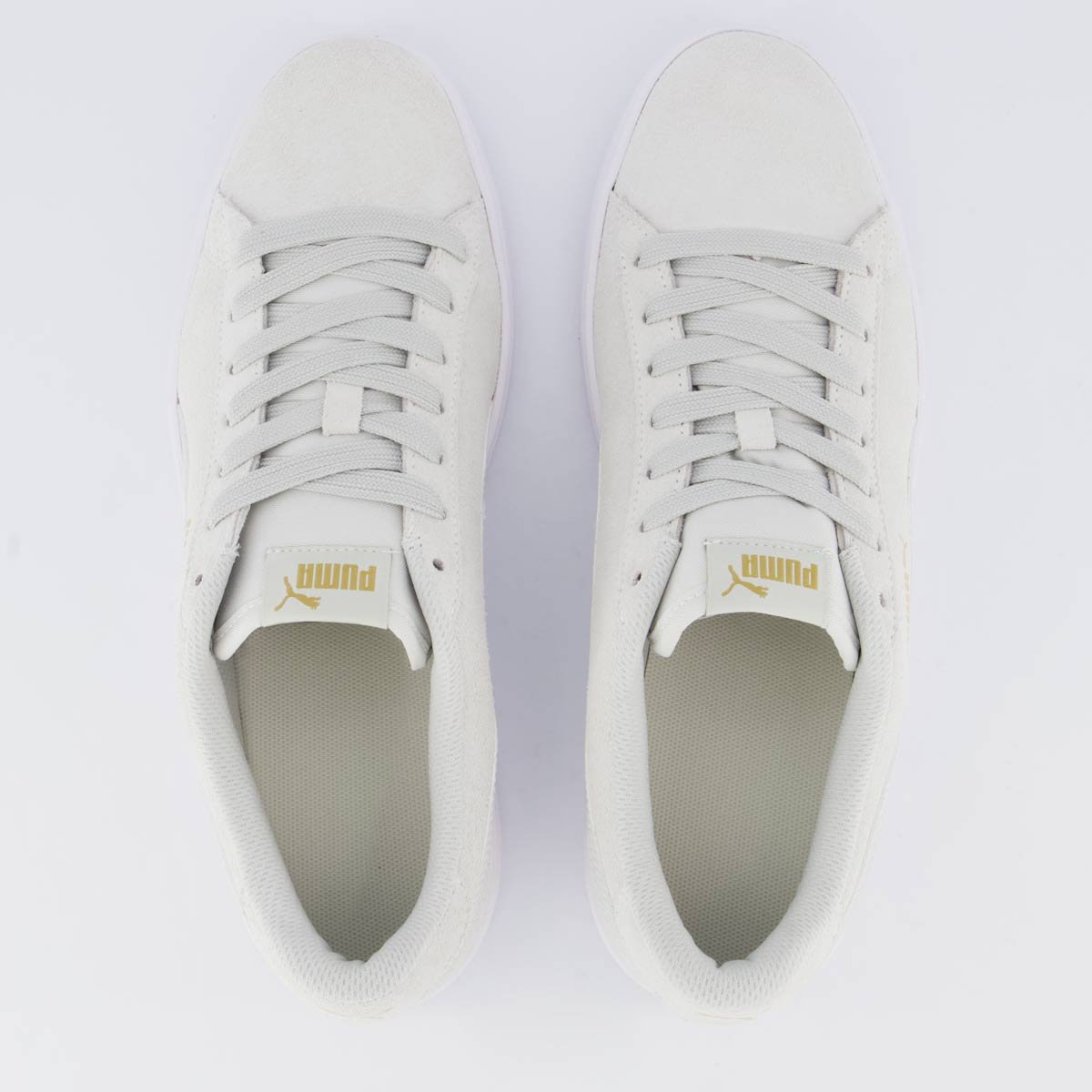 Tênis Puma Smash V3 BDP Cinza Claro Bege 4