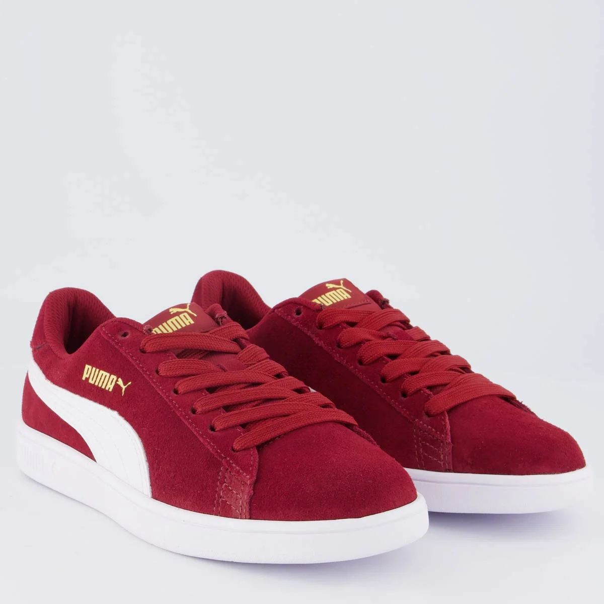 Tênis Puma Smash V3 BDP Feminino Bordô Vermelho 2