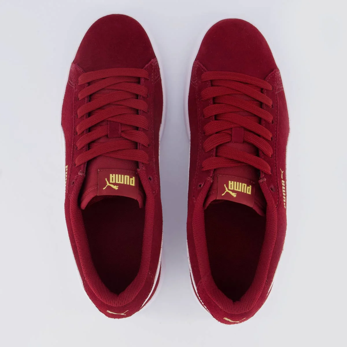 Tênis Puma Smash V3 BDP Feminino Bordô Vermelho 4