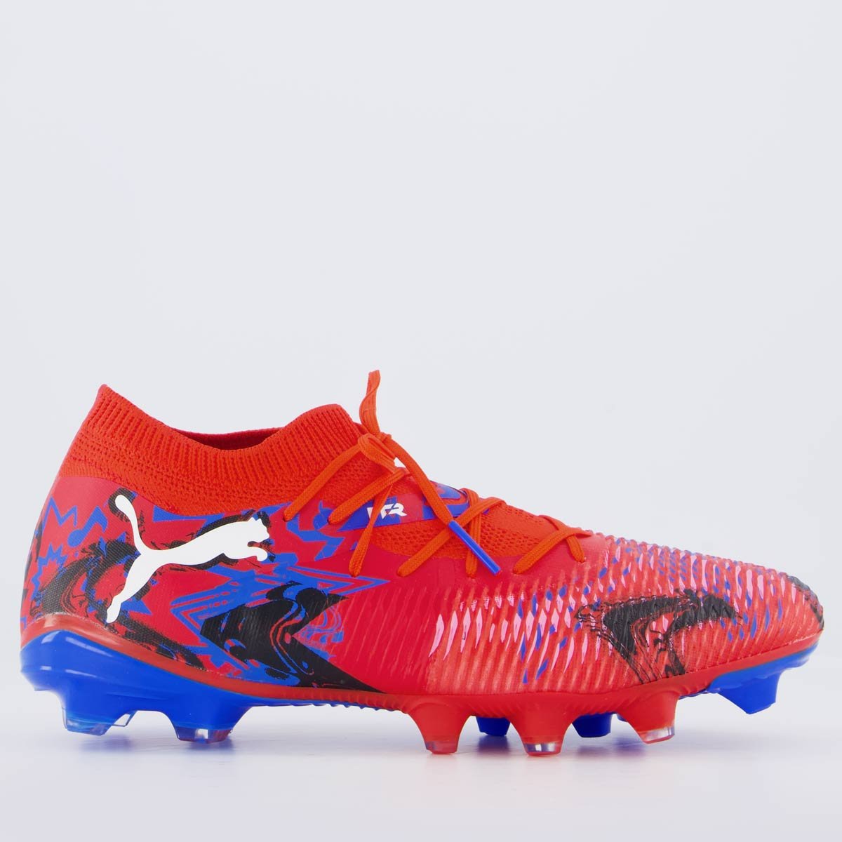 Chuteira Puma Future 8 Match Playmakers FG/AG Camp Vermelho
