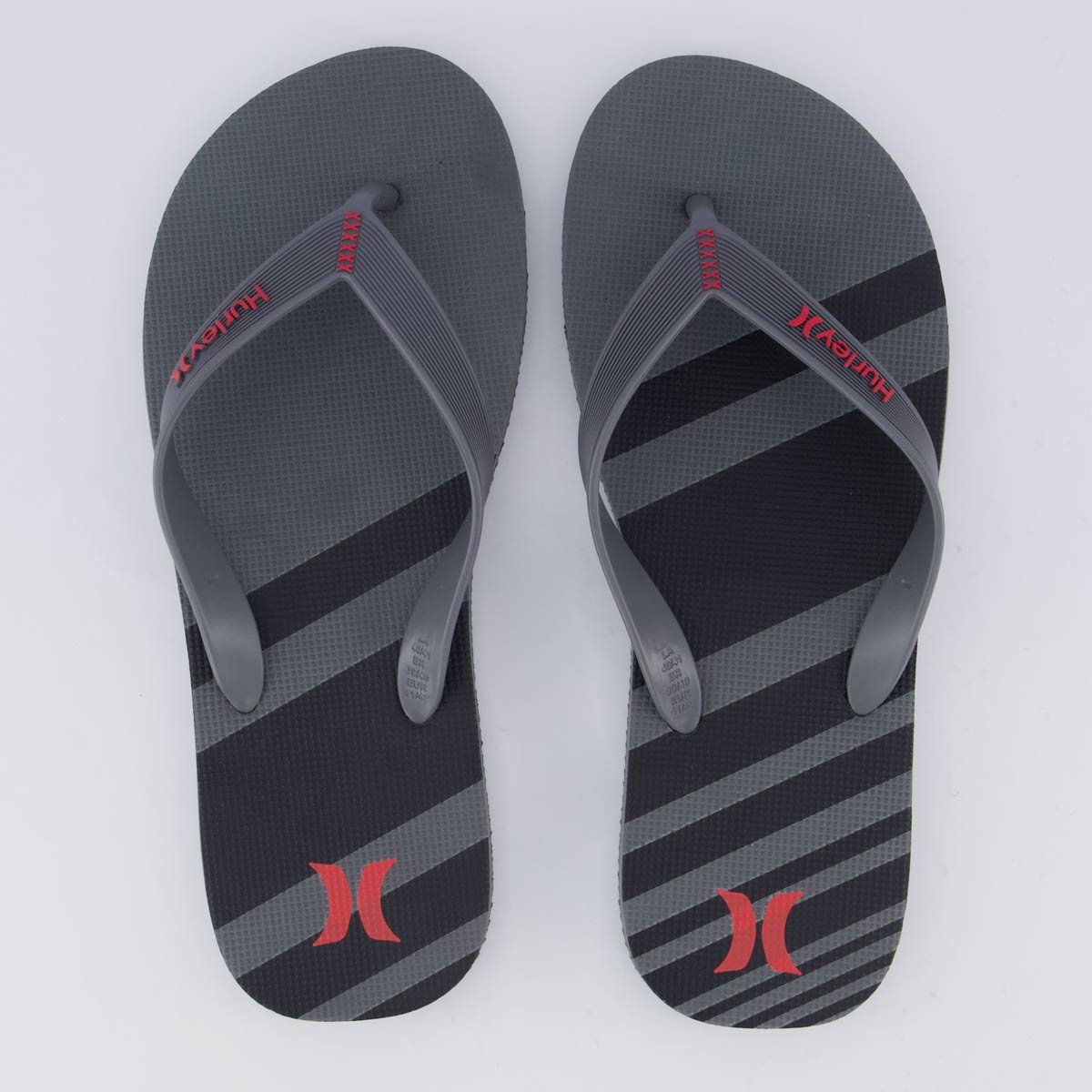 Chinelo Hurley Stripes I Cinza Escuro