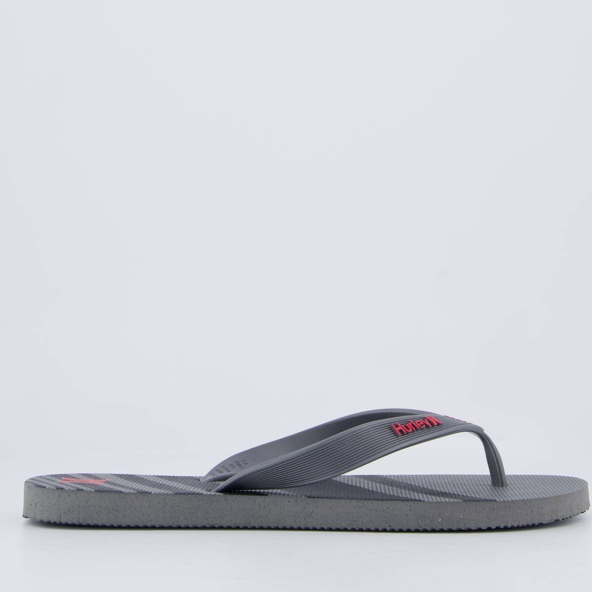 Chinelo Hurley Stripes I Cinza Escuro Cinza 2