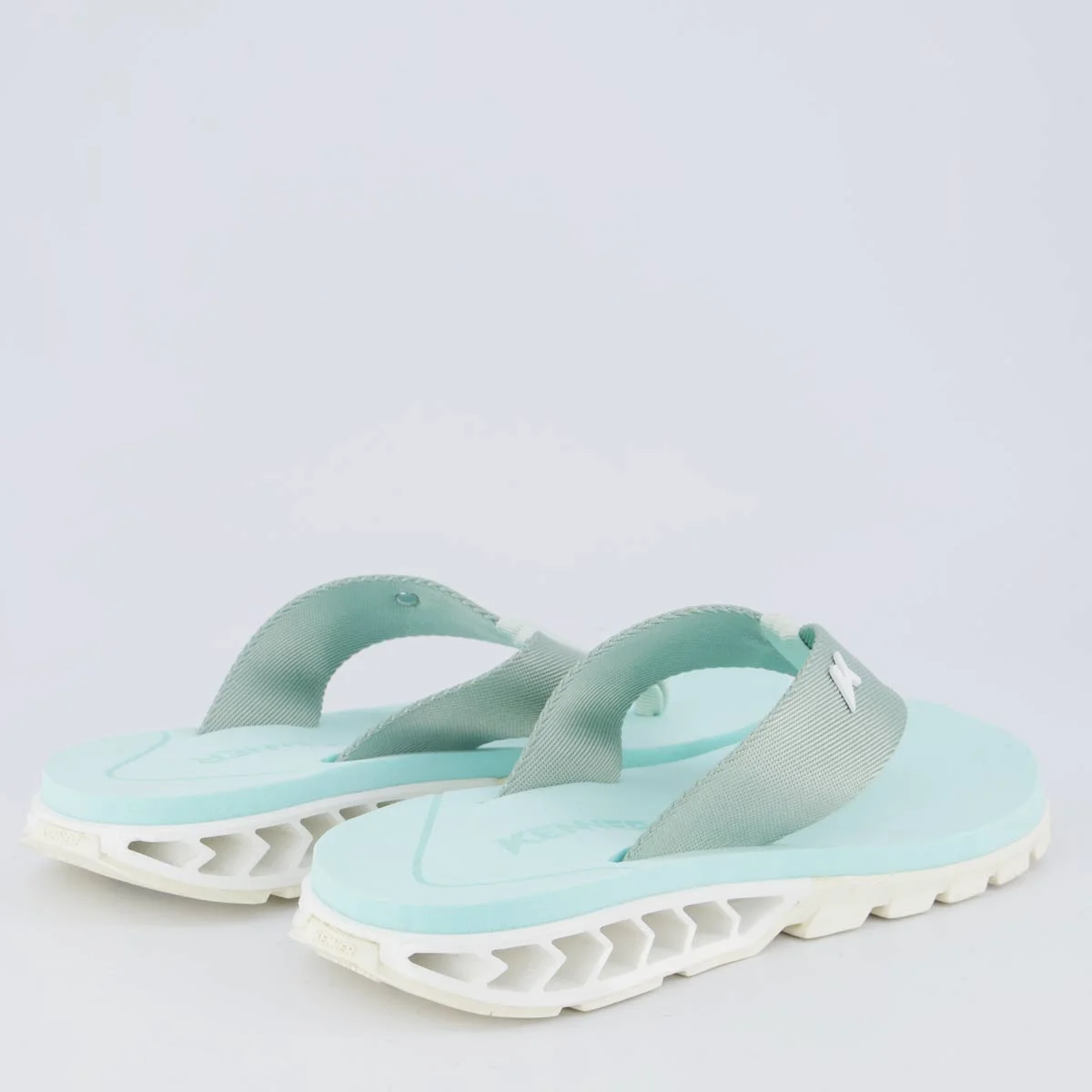 Chinelo Kenner Rakka Azul Claro e Branco Verde 4