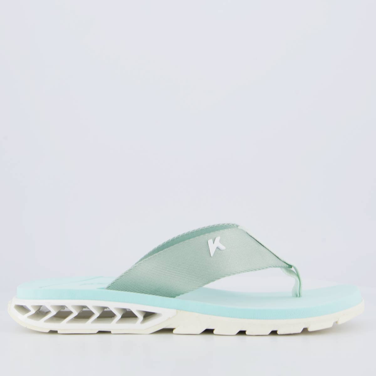 Chinelo Kenner Rakka Azul Claro e Branco Verde 2