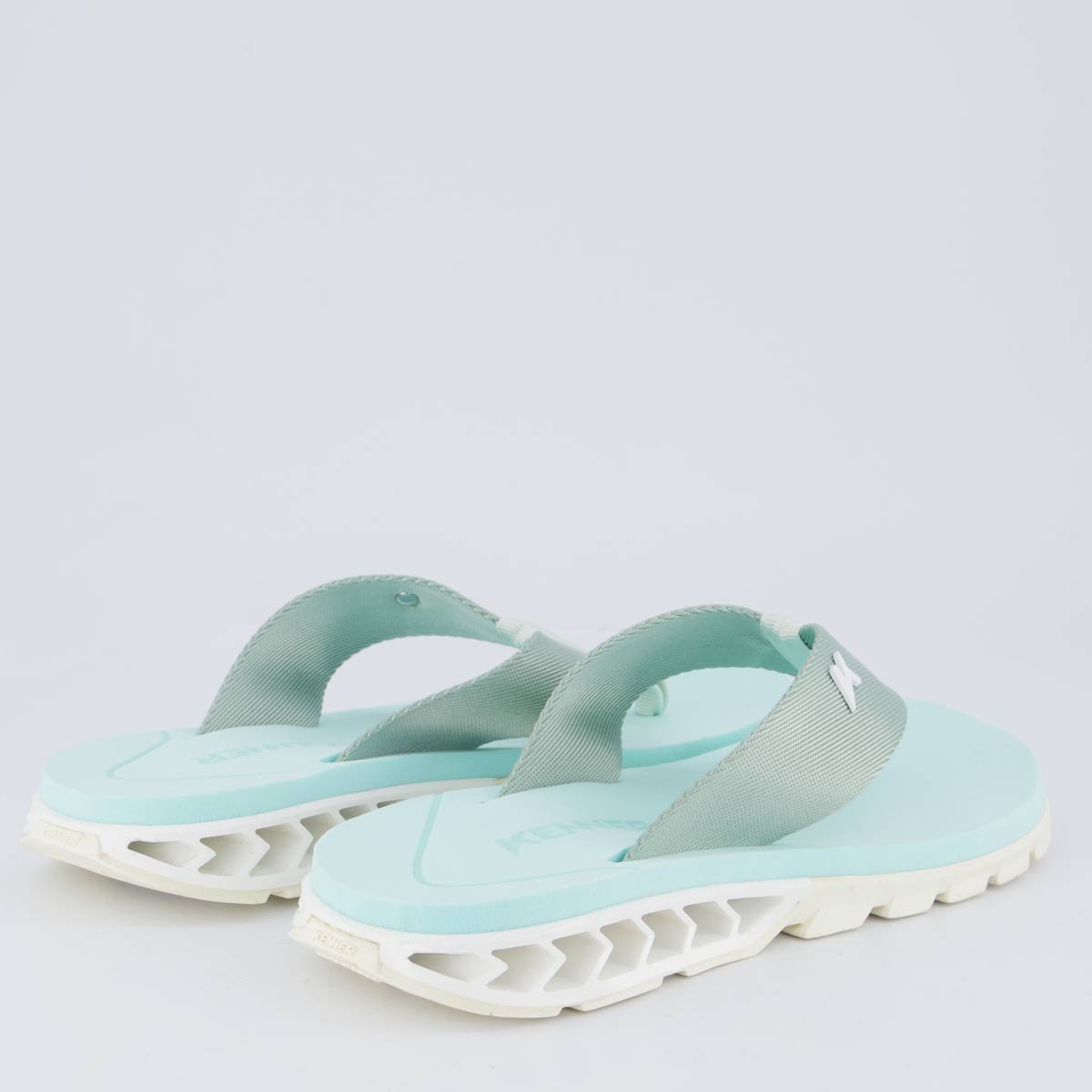 Chinelo Kenner Rakka Azul Claro e Branco Verde 4