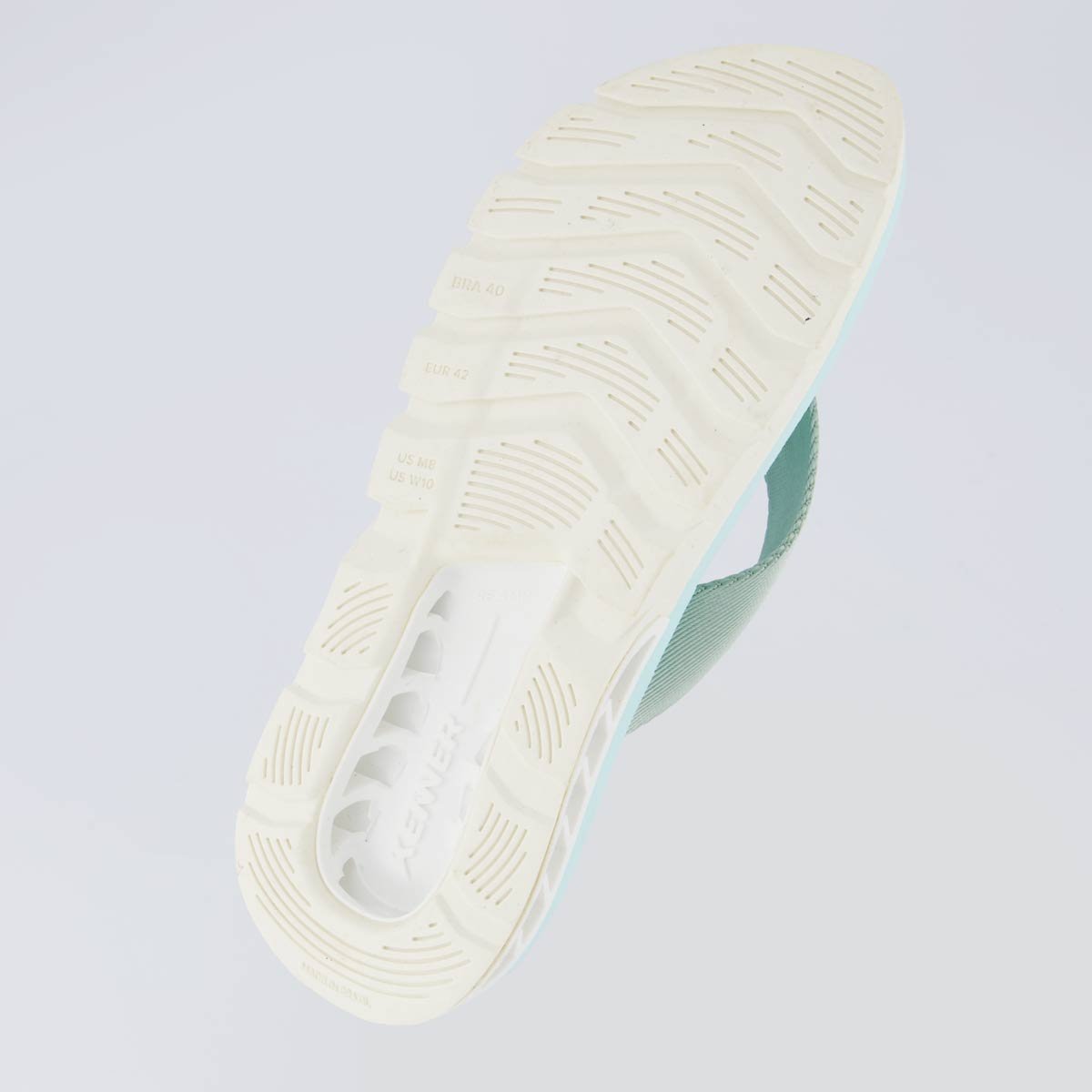 Chinelo Kenner Rakka Azul Claro e Branco Verde 5