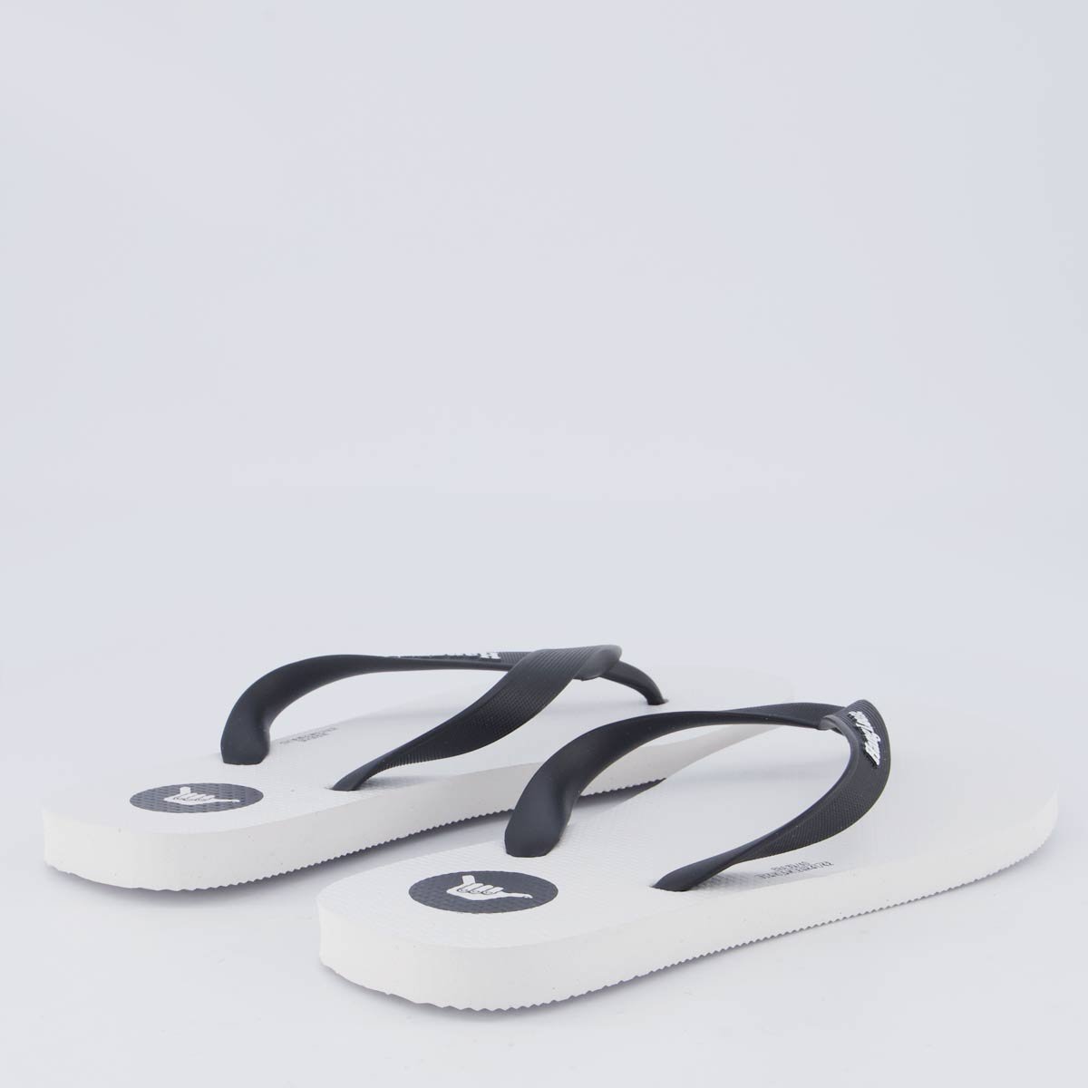 Chinelo Hang Loose Branco Preto 4