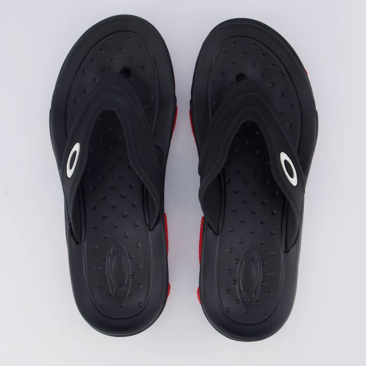 Chinelo Oakley Titan Preto e Vermelho