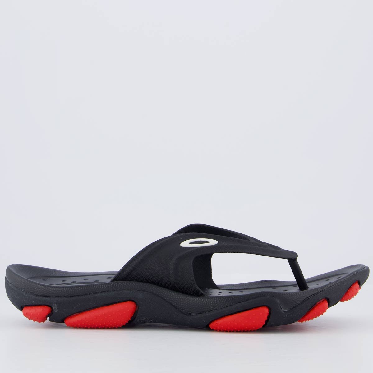 Chinelo Oakley Titan Preto e Vermelho Preto 2