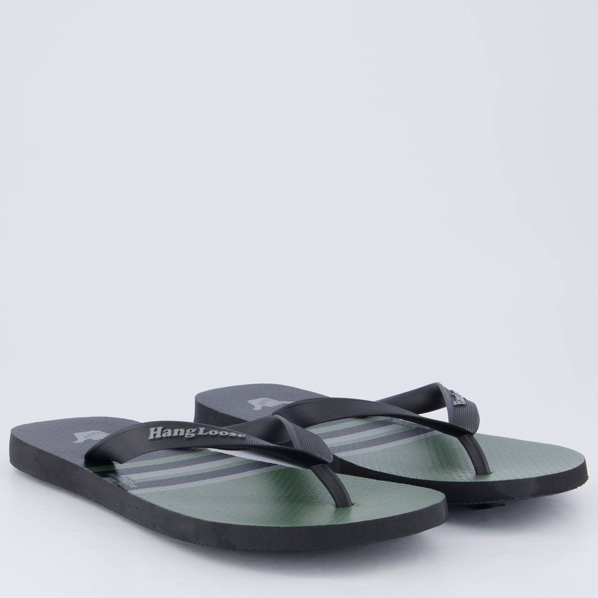 Chinelo Hang Loose Preto e Verde Preto 3