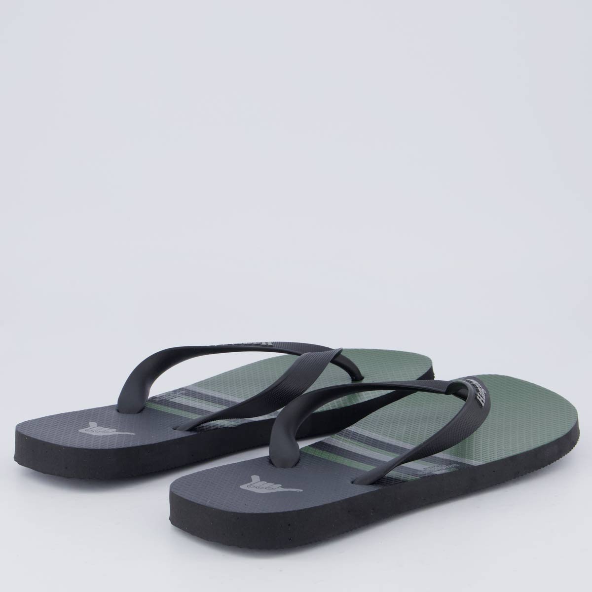 Chinelo Hang Loose Preto e Verde Preto 4
